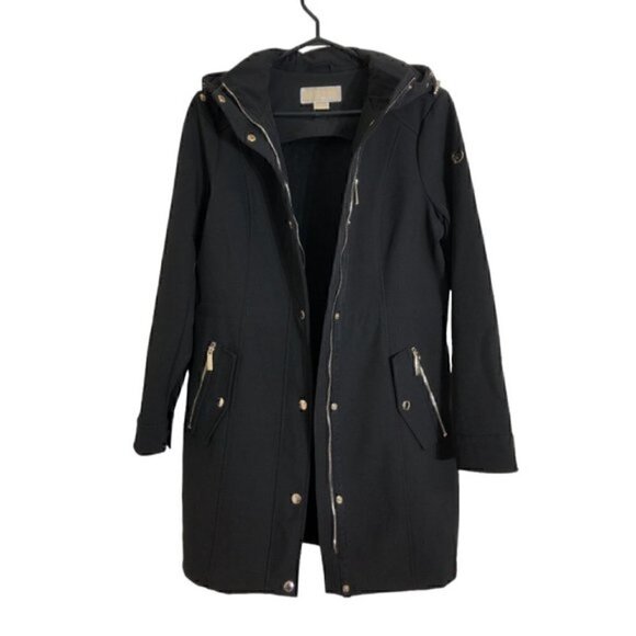 Michael Michael Kors Black Waterproof Hooded Jacket - Picture 3 of 11